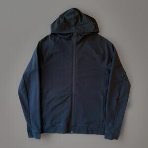 Lululemon City Sweat Full Zip Hoodie L Black Lightweight Outerwear Athleisure